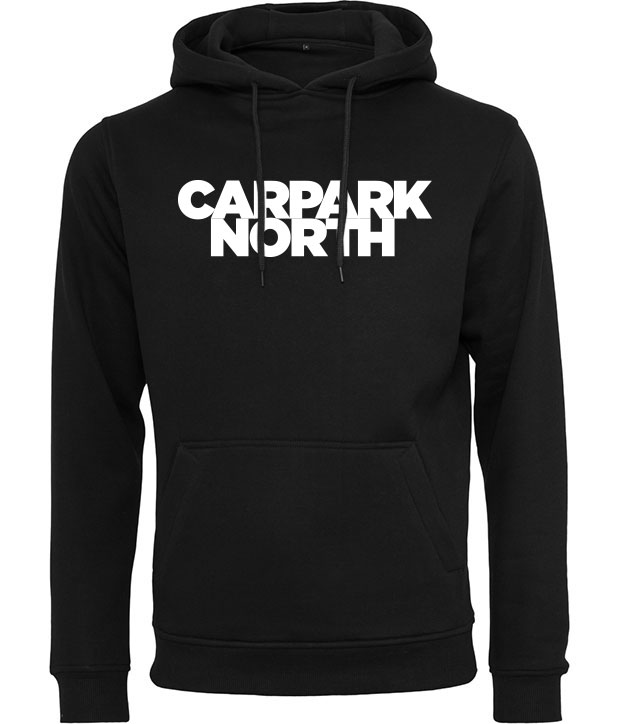 Sort Carpark North hoodie med hvidt logo Sort Carpark North hoodie med hvidt logo